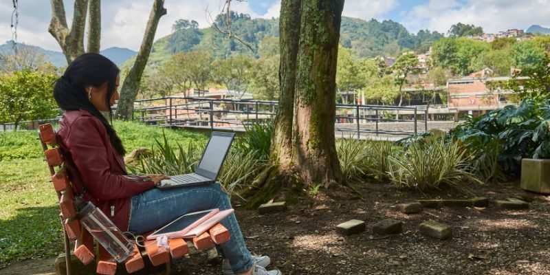 Estudiantes en la Universidad de Medellín